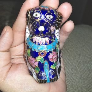 Cloissone dog statue